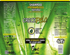BOÉ Crece Pelo shampoo lather on hair delivering cleansing and nourishment