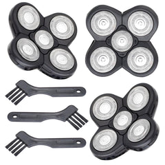 BOEEA 3-pack blades refills for Freebird shaver front view, ready for a quick grooming upgrade.