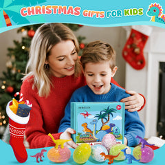 Bofuoos Dinosaur Bath Bombs with Surprise Inside toys add curiosity and play