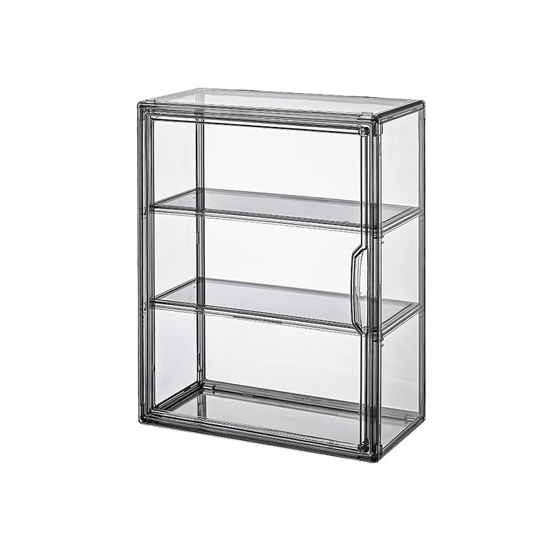 Bohoidee 3-tiers acrylic display case with clear protection for collectibles