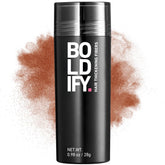 Boldify Hair Fibers Auburn application boosts fullness for thinning hair.