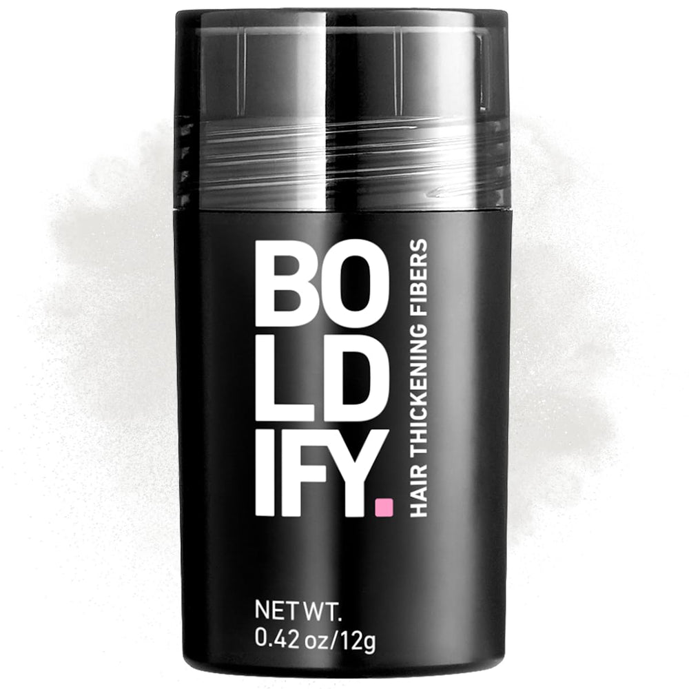 Boldify Hair Fibers crown area for instant fullness and natural blend