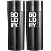 Boldify Hair Fibers crown coverage shows instant fullness with natural blend