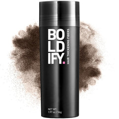 Boldify Hair Fibers crown-fill close-up showing instant fullness.