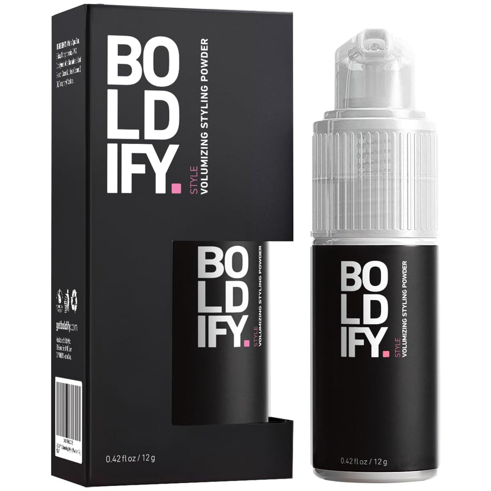 Boldify Hair Volume Powder pump bottle delivering root lift