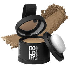 Boldify Hairline Powder compact for portable, long-lasting root touch-up coverage.