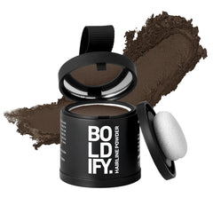 Boldify Hairline Powder compact showing portable, easy-on-the-go coverage.