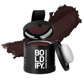 Boldify Hairline Powder jar open for easy, portable gray root coverage.