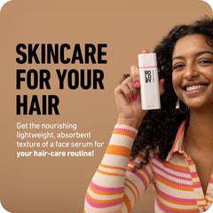 Boldify Leave-In Serum ingredients highlight Aloe Vera and Biotin for nourishment.