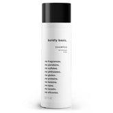 Boldly Basic fragrance-free shampoo bottle front for a gentle unscented cleanse