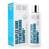 BoldPlex 4 Bond shampoo bottle demonstrates cruelty-free, daily nourishment for dry, damaged hair.