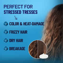 BoldPlex Hair Mask applied to hair for even distribution and repair