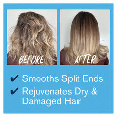 Bold Uniq Boldplex 7 oil applied to mid-lengths smooths frizz.