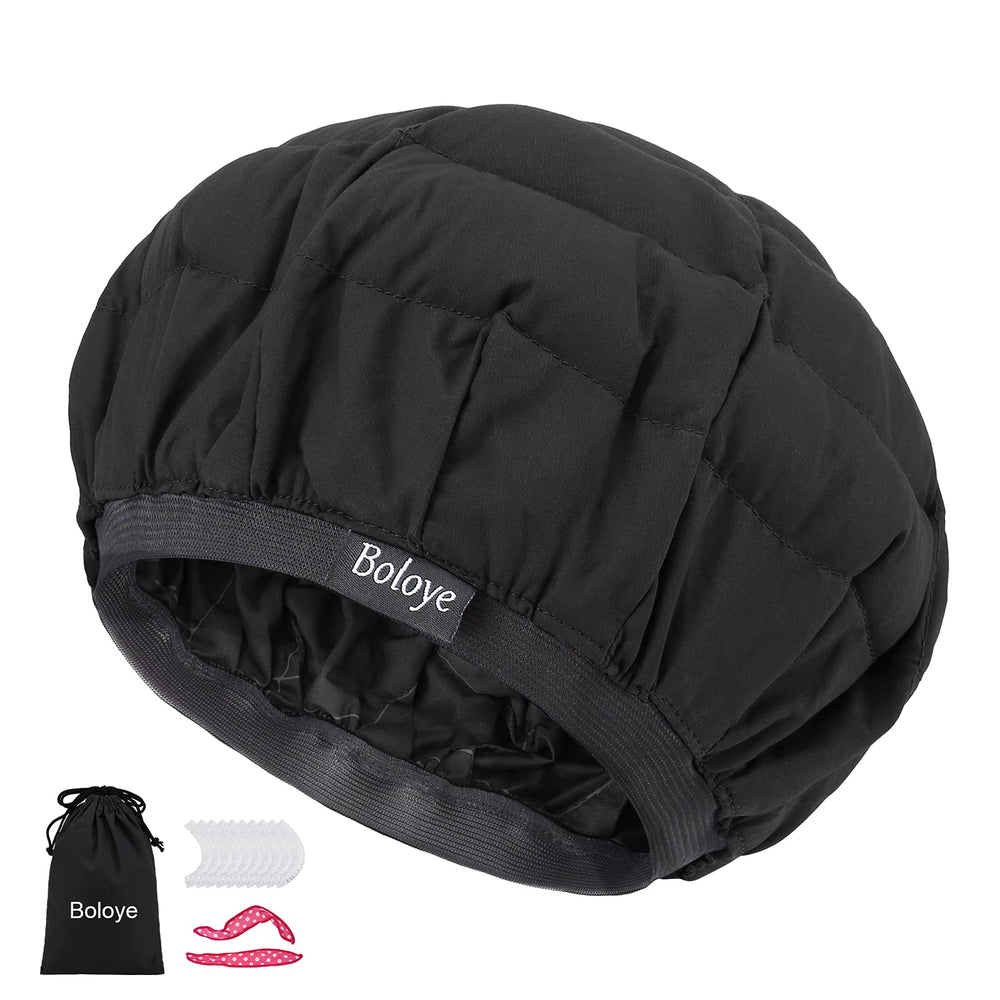 Boloye flaxseed heat cap microwave-ready for even conditioning heat
