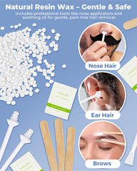 Boloye Nose Wax Kit smart temp control display demonstrating safe heating for comfortable waxing sessions.