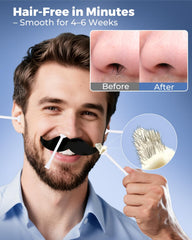 Boloye Nose Wax Kit USB-C fast heat capability for on-the-go touch-ups anywhere.