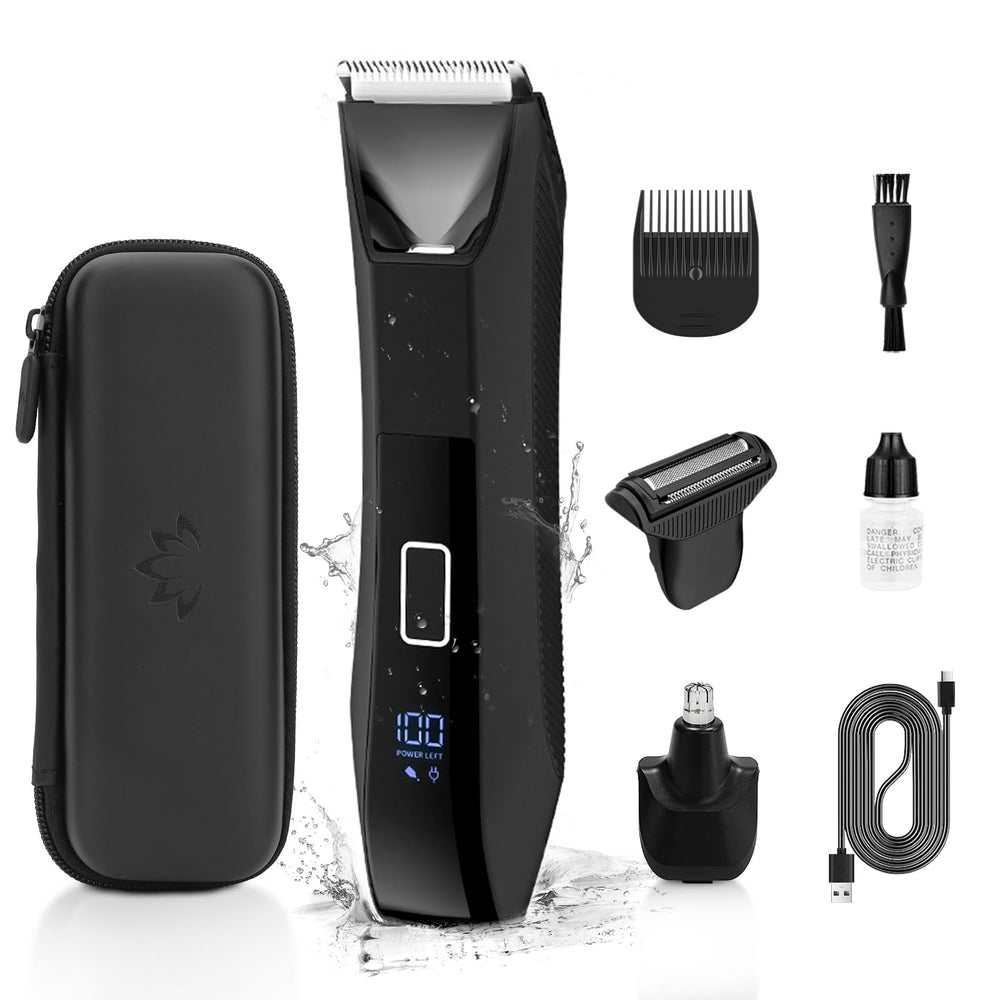 Bomic Manscape 3in1 heads closeup for versatile grooming with smoother results.