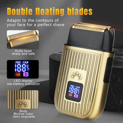 Bomxin foil shaver with ultra-thin head for close, comfortable shaves