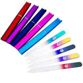 Bona Fide Beauty Czech glass nail file set packaging showcases premium at-home manicure kit