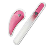 Bona Fide Beauty Ergo File pink nail file front view for precise shaping