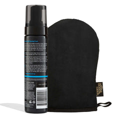 Bondi Sands double-sided application mitt facilitates streak-free blending and stain-free hands.
