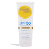 Bondi Sands fragrance-free sunscreen lotion SPF50 packaging showing clean design and gentle protection.