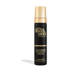 Bondi Sands Liquid Gold self-tanning foam bottle showcases hydrating bronze glow potential