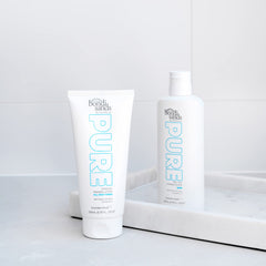 Bondi Sands PURE application shot highlights even streak-free application for a natural tan.
