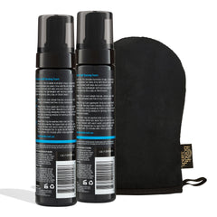 Bondi Sands Self Tanning Foam Duo Dark application mitt closeup showing reusable mitt.