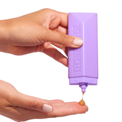 Bondi Sands Technocolor Face Serum applying swirl demonstrates even application for subtle color