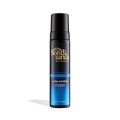 Bondi Sands Ultra Express Self-Tanning Foam bottle front shows fast color development