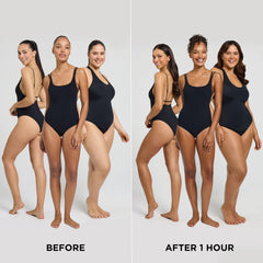 Close-up of Bondi Sands Ultra Express Self-Tanning Foam label highlighting fragrance-free formula