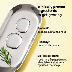 BONDIBOOST HG creamy lather image suggests daily cleansing for thinning hair