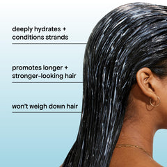 BONDIBOOST Miracle Hair Mask hands applying the mask for deep conditioning.