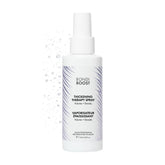 BONDIBOOST Thickening Spray bottle demonstrates root lift for fuller hair.