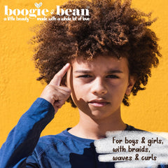 Boogie and Bean Kids hair twist styling image featuring braids and locs
