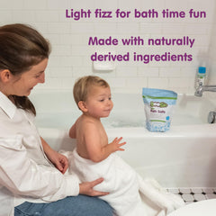 Boogie Kids Soothing Bath Salts close-up label shows natural essential oils.
