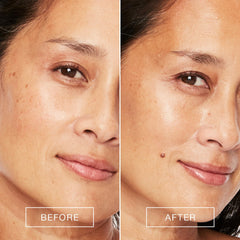 Boomstick GLO application on cheekbones demonstrates a natural, dewy glow.
