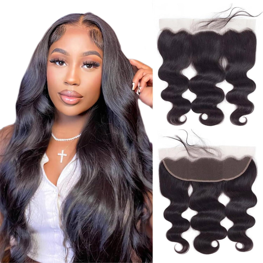 Boopwine 13x4 HD lace frontal close-up shows natural hairline and baby-hair detail.
