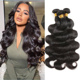 Boopwine Body Wave Bundles 12-inch packaging shows premium hair for natural blends.