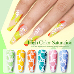 Born Pretty chameleon stamping polish with color-shift effects for dynamic designs.
