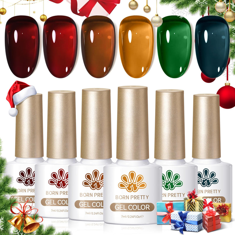 Born Pretty jelly gel nail polish brown bottle for rich fall color options.