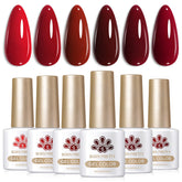 Born Pretty red gel nail polish bottle burgundy shows rich fall color and salon-worthy shine