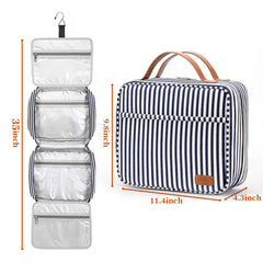 Bosidu Toiletry Bag interior mesh pockets organize small items neatly.