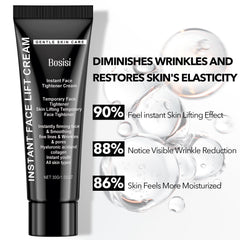 Bosisi Instant Lift Cream skin-veil close-up illustrating an invisible tightening veil.
