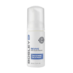 BosleyMD Thickening Treatment bottle shown for at-home volume boost.