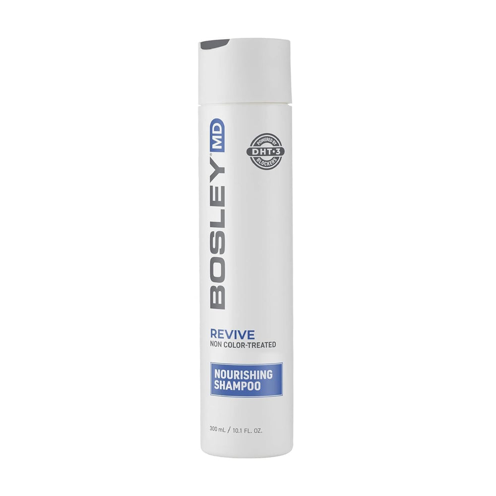 BosRevive Nourishing Shampoo bottle-front for sulfate-free cleansing and fuller-looking hair