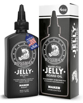 Bossman Jelly Beard Oil bottle front showing unscented formula for fragrance-free beard care.