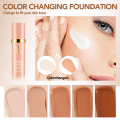 Botagus Match Foundation with SPF50+ on skin for sun protection