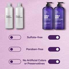 Botanic Hearth defining curls visual showing curl shape and bounce